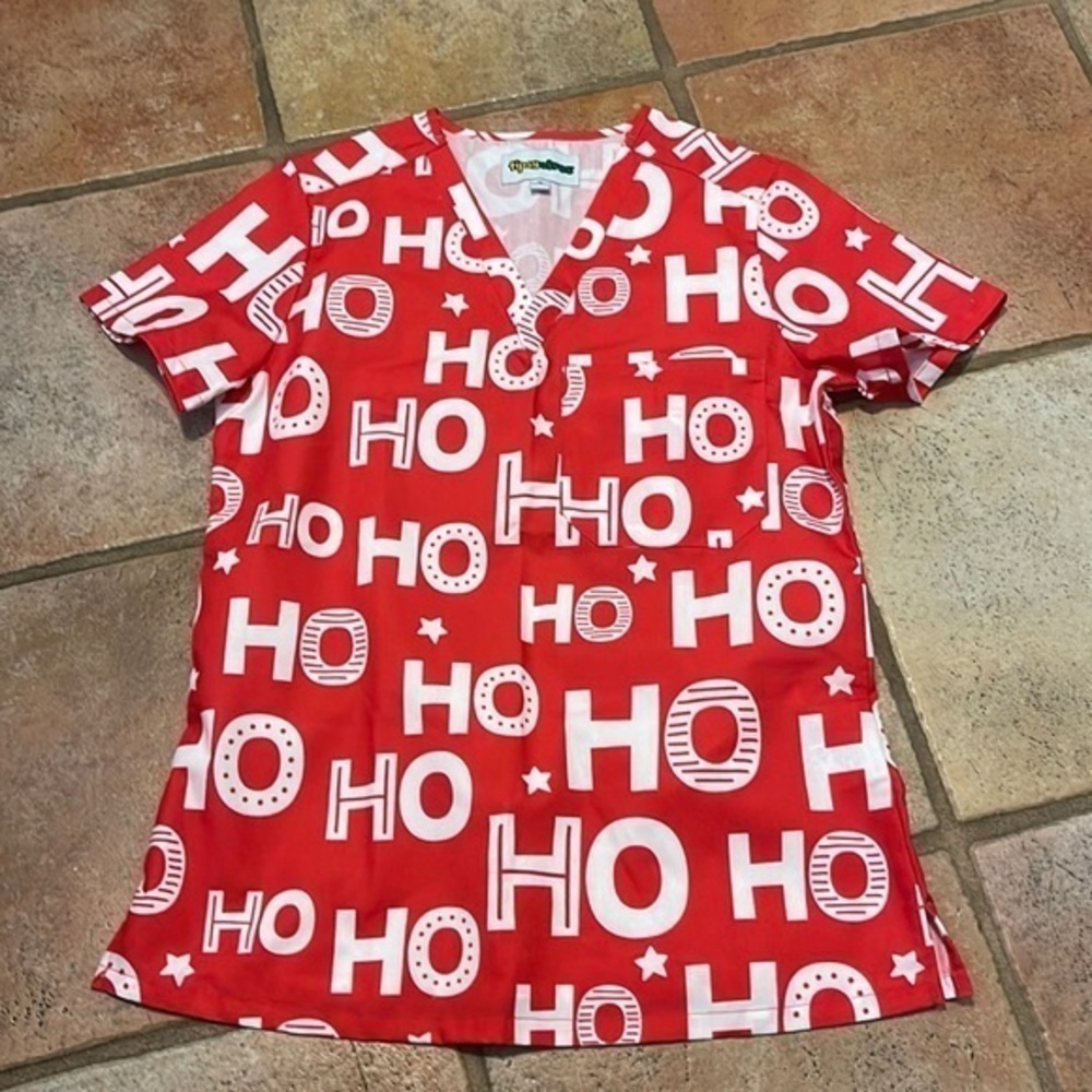 Tipsy Elves Holiday Scrubs Top